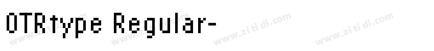 OTRtype Regular字体转换